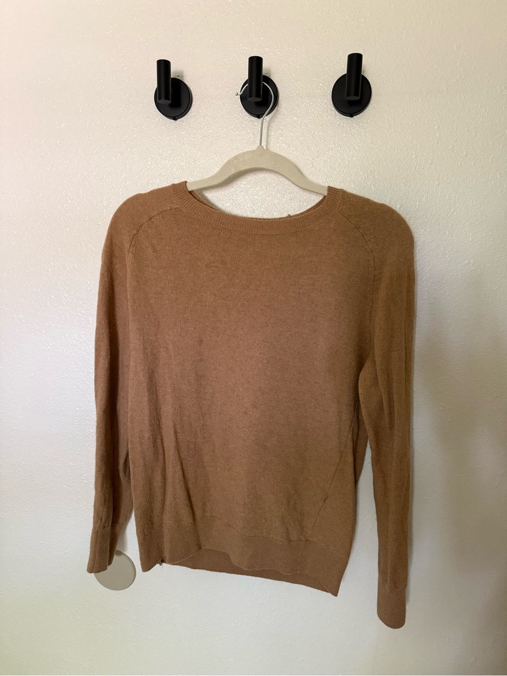 Zara Camel Brown Crewneck Sweater